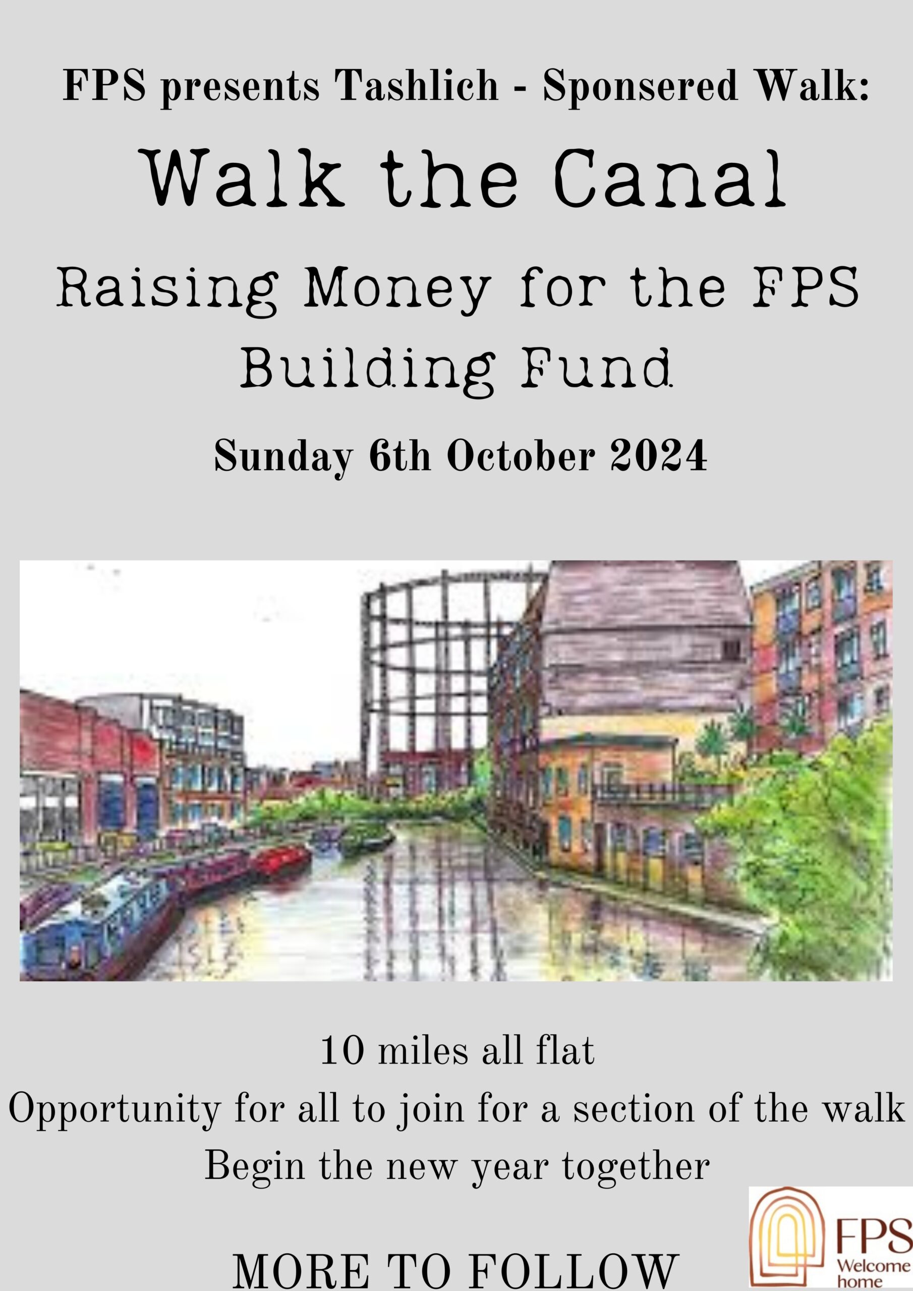 Walk the Canal: Raising Money for the FPS Building Fund